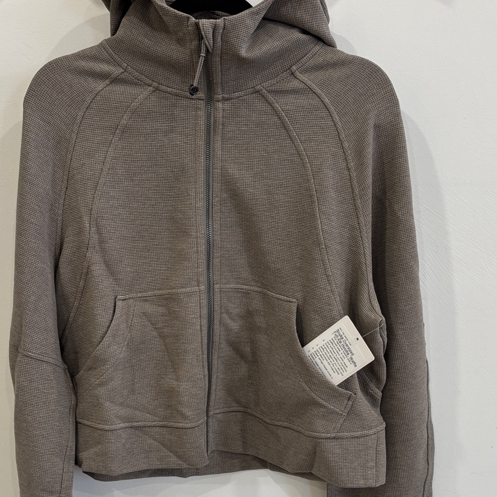 lululemon athletica Taupe Hooded Jacket